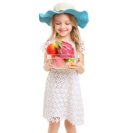 Sombreros de sol de ala grande para niños, multicolor, para playa, Azul, Talla única