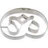Staedter Embossing Pretzel Shape Cookie Cutter, Stainless Steel, Silver, 8