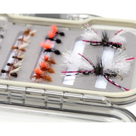 Superbe Flies 24 Ant Terrestrials Dry Fly Lure Assotment for Trout Fly Fishing | Waterproof Fly Box