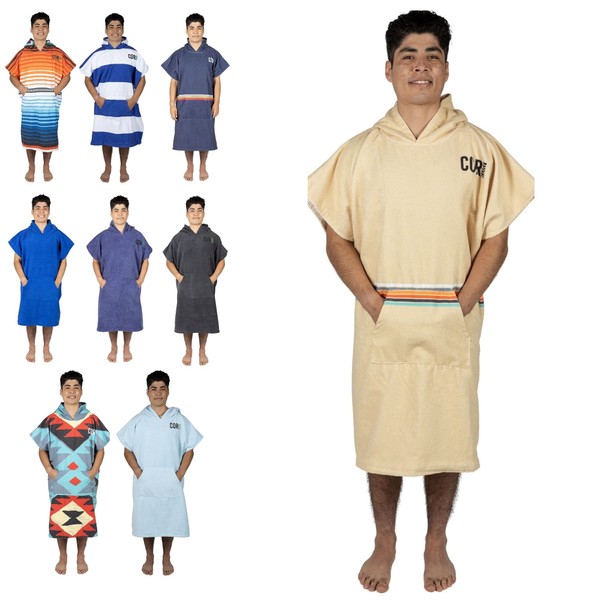 COR Surf Poncho Changing Towel Robe with Hood and Front