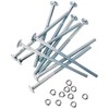 AHCMetric MILD Steel Cup Square Bolts with Nuts (ZINC &