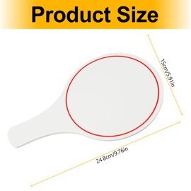 Lotsdonxia 4PCS Erasable Whiteboard Single Side KT Board Writable Live Strip Hand Signs Referee Signs Suitable for School Activities Sports Events Lifting Sign Cheering