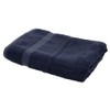Bamboo Bliss Navy Blue Bamboo Luxury Bath Towel Plush Soft