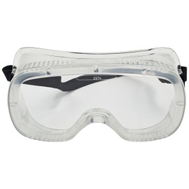EX ELECTRONIX EXPRESS Clear Safety Goggles with Adjustable Strap, Polycarbonate Lens, PVC Frame, Meets ANSI Z87+ Standards