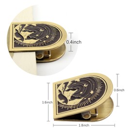 Avecmoi Clip en Métal Vintage, Clip for Livre en Laiton pourJournaux, Agendas, Carnets de Notes, Pince à Dessin pour Tenir les Pages, Marqueur de Livre