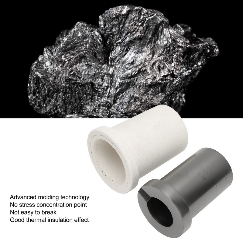 Graphite Crucible Set Induction Gold Melting Furnace High Temperature Resistant