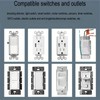 Screwless Decora Wall Plates 2-Gang Decora Switch Outlet Electrical Cover