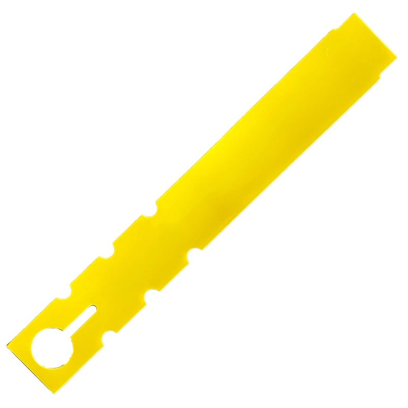 TAGKRAFTERS 7" x 1" Yellow - 1,000 Pcs - Plastic