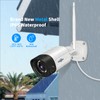 Hiseeu [5MP+2-Way Audio] Outdoor Security Camera Waterproof Home Security CCTV