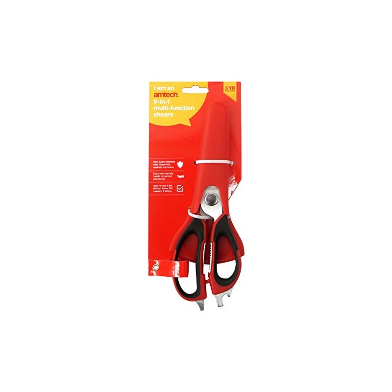 Amtech R0127 230mm (9") 9-in-1 Multi-Function Shears