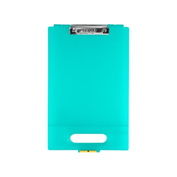 Dexas Clipcase Storage Clipboard with Handle, Aquamarine
