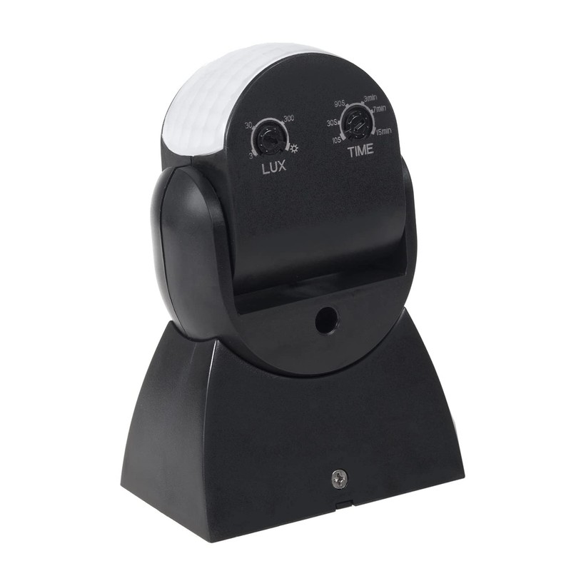 Maclean MCE201B Infrared Motion Detector Pir Modern Range 12m Black