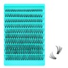 Individual Eyelashes,Cluster Lashes D Curl 200Pcs 30D Lash Extension,Soft Wispy
