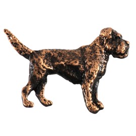 Handcrafted Copper Plated Border Terrier Dog Full Body Magnet for Personalizing Home Office School Classroom Refrigerator Whiteboard Locker - Made in USA - SKU DC332FMAG
