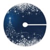 ATTX Winter Blue Snowflakes Tree Skirt Home Decoration Large Round