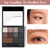 Xumann Smokey Eyeshadow Palette, 10 Eye Shadow Shades Grey Eyeshadow