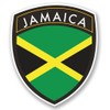 2 x 10cm/100mm Jamaica Jamaican Window Cling Sticker Car Van