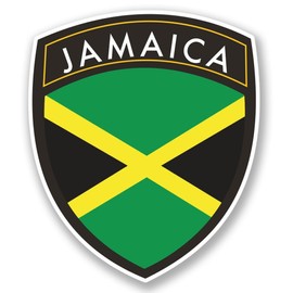 2 x 10cm/100mm Jamaica Jamaican Window Cling Sticker Car Van Campervan Glass #5637