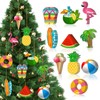 LQTSLFM Summer Wooden Pendants, Pack of 20, Decorative Hawaii Pendants,