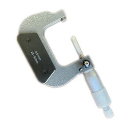 Outside Micrometer, Metric 25-50mm (0.01mm Graduations) High Precision External Micrometer, Precision Machinist Tool for Mechanics and Jewelers