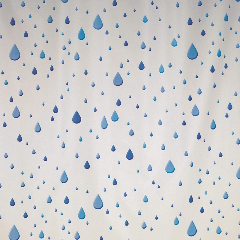 Spirella PVC Opaque Plastic Shower Curtain, 180 x 200 cm,