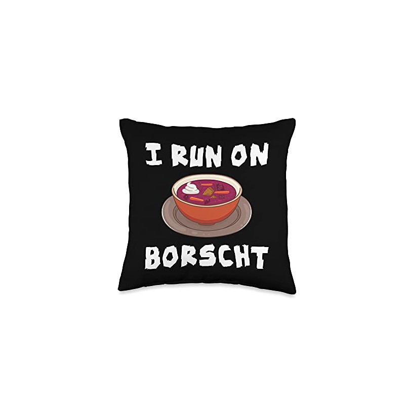 Borscht Beet Soup Gift Russian Beetroot Polish Throw Pillow