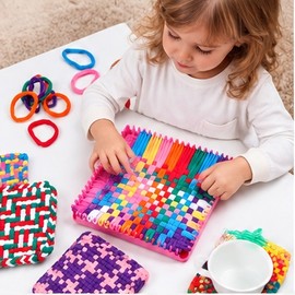Weaving Loom Kit for DIY Crafts – Beginner-Friendly Reusable Loom for Kids, Teens and Adults