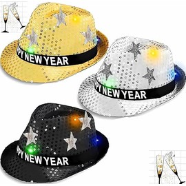 Bdecoll Piece Glitter New Year's Eve Decoration 2025 Set, Happy New Year Headband Headdress Party Hats Accessories - Happy New Year Decoration - Decoration for New Year 2025 (8)