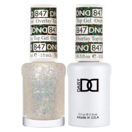 DND Duo Matching Overlay Glitter Top Gel #847