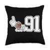 Retro Football Player Apparel Retro White Foam Finger Football Player