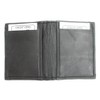 Dangerous Threads Mens Black Leather Lamb Mini Bifold Wallet #779