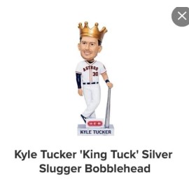 Houston Astros Kyle Tucker 'King Tuck' Silver Slugger Bobblehead Pre-Sale 06/22