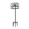 Fire Beauty Garden Hose Holder with Storage Basket,Heavy-Duty,80+ lb Capacity,Rust-Proof