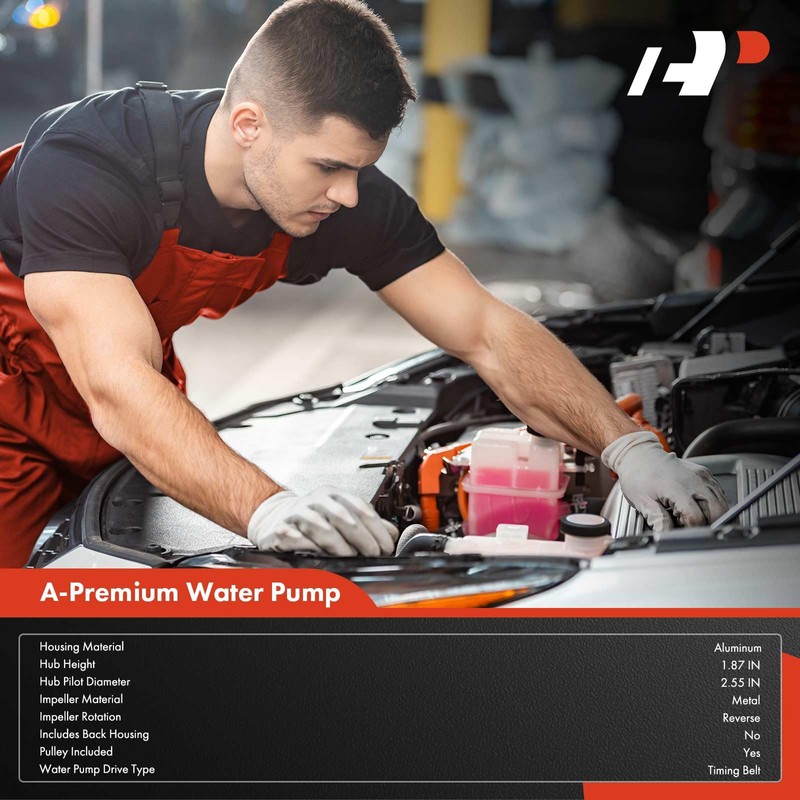 A-Premium Engine Water Pump with Seal Compatible with Honda Prelude