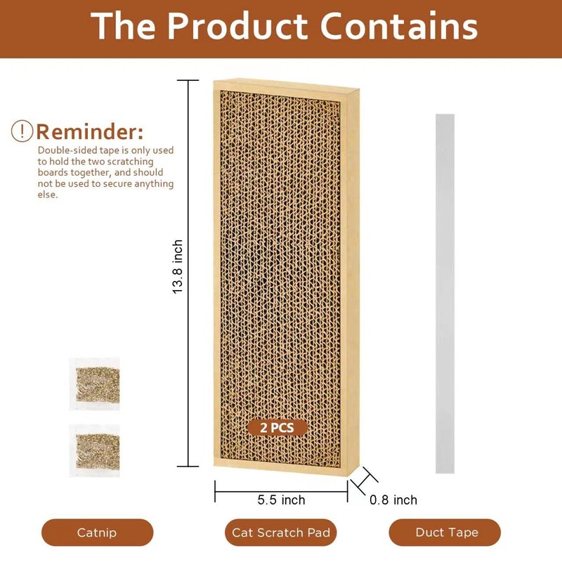HappyFreeSX Splicing Cat Scratch Pad: Cat Scratchers for Indoor Cats