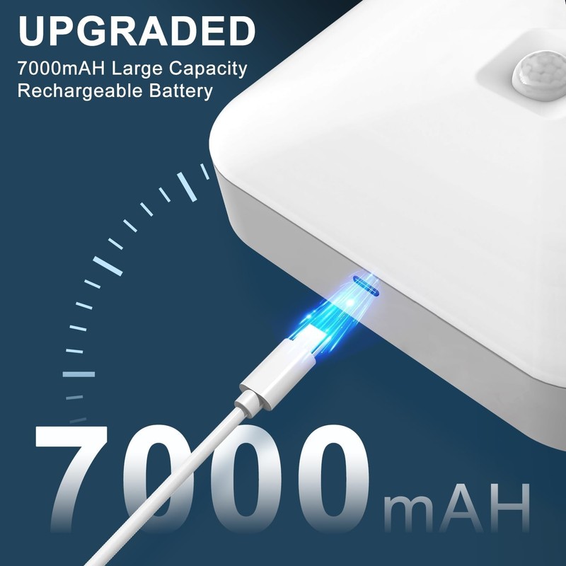 Rechargeable Motion Sensor Ceiling Light with Remote, 3000K-6000K 3 Pack