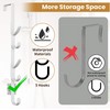 Over the Door Clothes Hanger Rack – 5-Hook Plastic Storage