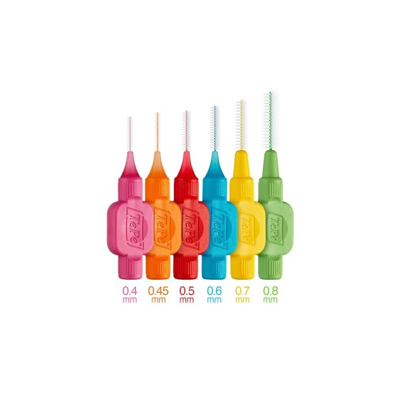 Cepillo Interdental TePe #0 al #5 Surtido 6 Piezas Limpieza