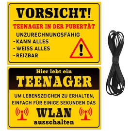 Pack of 2 Sign for Youth Consecration Decoration, Teenagers Wall Sign, Teenagers Door Sign, Teenager Room Decoration, Youth Consecration Decoration, Teenager Sign as Teenager Girls Gifts/Boys Gift, 20