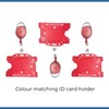 PCL Media ltd Red Retractable Badge Reel with Carabiner Clip
