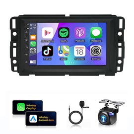 Bobuluo Car Stereo Radio for 2007 2008 2009 2010 2011 2012 2013 2014 Chevy Silverado 2500 HD 3500 HD Tahoe 2007-2013,7 Inch Touch Screen with Wireless CarPlay/Android Auto with BTGPS FM RDS -2+32G