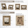 Rustic 5x7 Picture Frames, Reclaimed Barnwood Photo Frames with HD