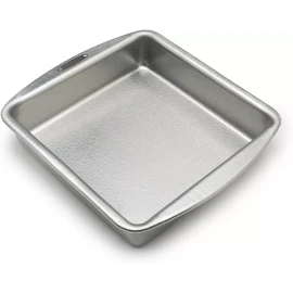 Doughmakers 9 Inch Square Baking Pan Commercial Grade Aluminum Healthy Non Stick Bakeware