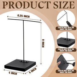 RattanView 2 Pcs Mask Artifact Display Stand Adjustable African Tribal Mask Puppet Wand Display Stand for African Figurines Ushabtis Masks Pre Columbian Egyptian Roman Greek Statues (4''x4''x8'')