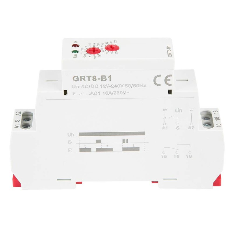 GRT8-B1 AC/DC 12V~240V Delay Time Relay Mini Power Off Delay