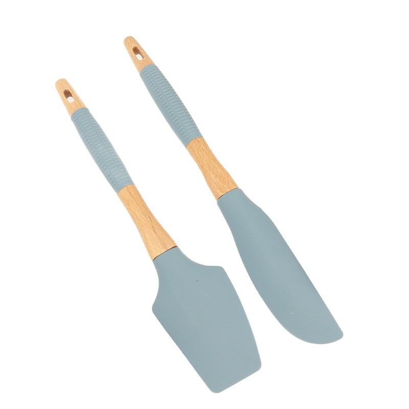 Silicone Cooking Utensils 6 Piece Silicone Utensil Set Durable Wooden