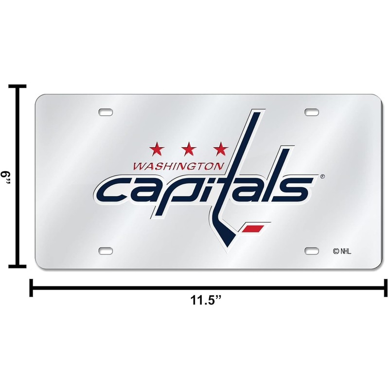 Rico Washington Capitals Acrylic License Plate Laser Tag