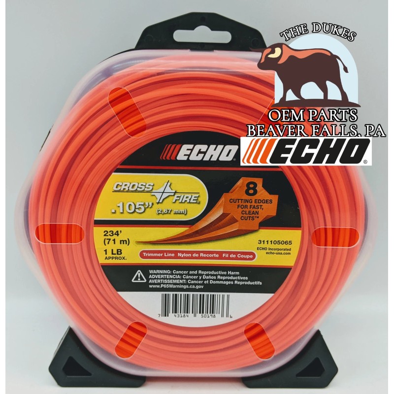 ECHO GENUINE OEM ECHO CROSSFIRE TRIMMER LINE .105 1LB PACKAGE