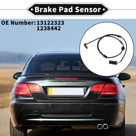 VekAuto 1 Stück Bremsbelag-Verschleißsensor für Opel für Astra 1998-2009 TPU Gummi Schwarz Vorderer Bremsscheiben-Belag-Verschleißanzeige-Sensor
