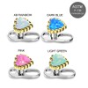 Pink Opal Stone Gold Anodized Stainless Steel Top G23 Grade
